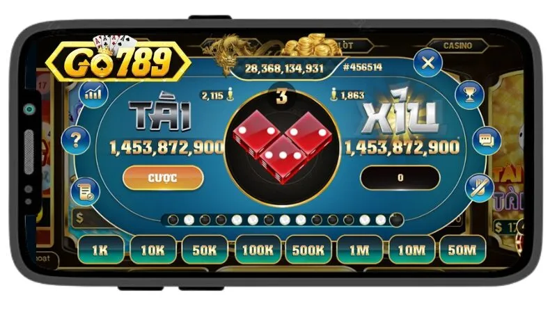 Hướng dẫn tham gia chơi game app tài xỉu go789