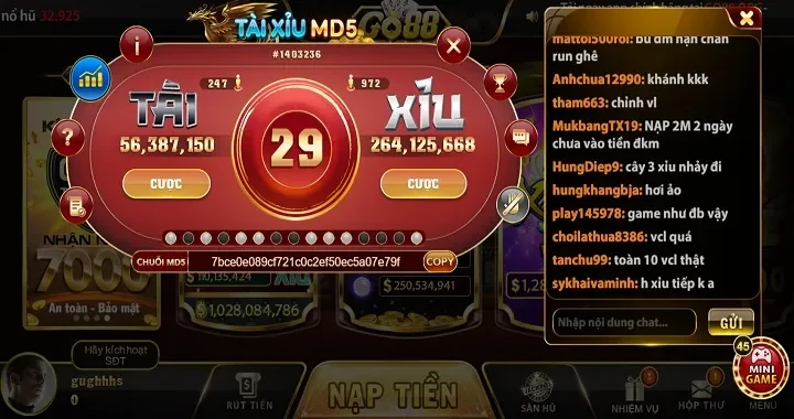 Cá cược an toàn trên app tài xỉu Go88