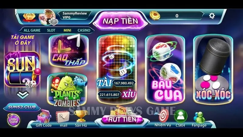 App tài xỉu sun52 có gì thú vị?