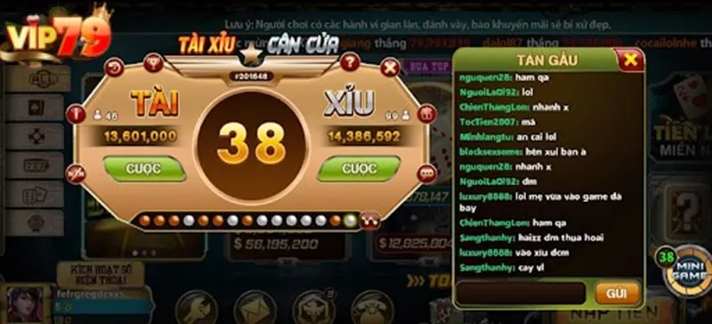 So sánh App tài xỉu Vip79 với các nhà cái khác