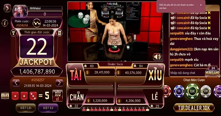 Cách chơi tài xỉu trên app Gem Win đúng luật & nhanh thắng