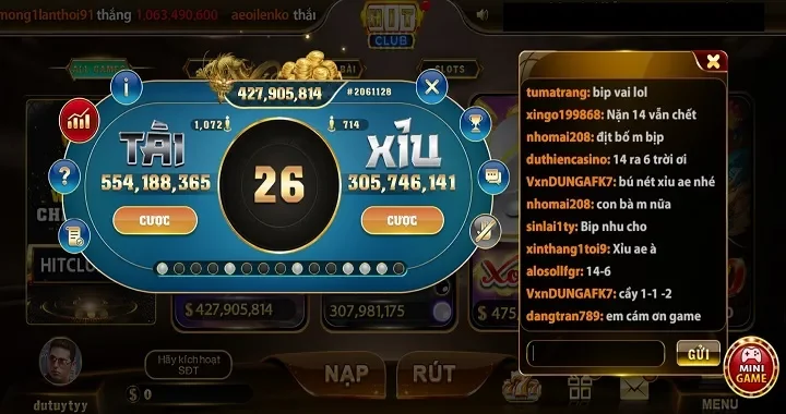 Hướng dẫn chơi game trên app tài xỉu Hit Club