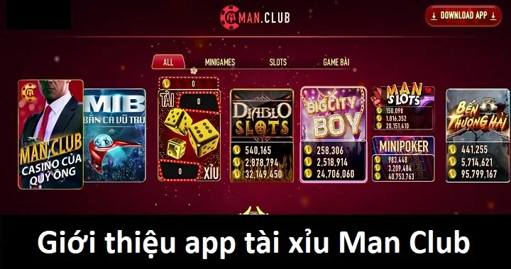Giới thiệu chi tiết về app tài xỉu Man Club