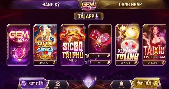 Cập nhật link tải app tài xỉu Gem Win chính thức
