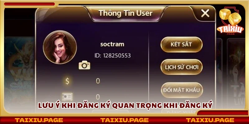 Các lưu ý khi đăng ký quan trọng khi đăng ký