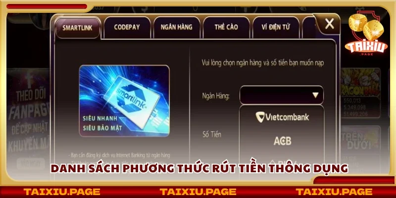 Khám phá phương thức rút tiền thông dụng